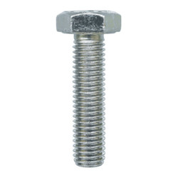 GRADE 8.8 ZINC PLATED HEXAGON HEAD MACHINE SCREW M10-1.50 X 40 mm DIN 933