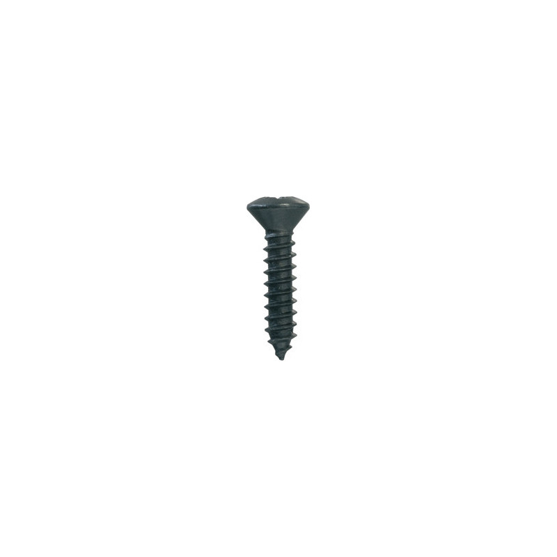 BLACK ZINC PLATED POZIDRIV RAISED COUNTERSUNK HEAD SELF TAPPING SCREW Ø 4,2 X 19 mm DIN 7983