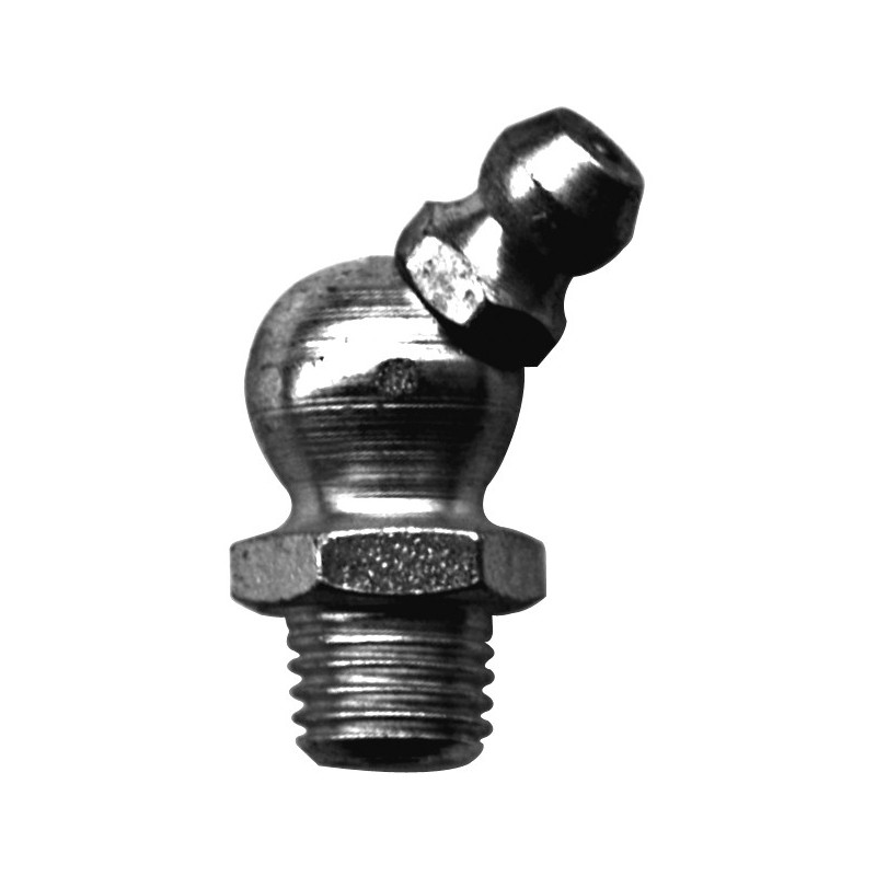 CURVED GREASE NIPPLE 45° M8-1.00