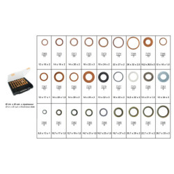 ASSORTMENT BOX OF DRAIN PLUG SEALS MULTI-BRANDS