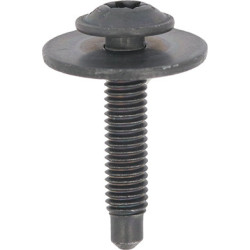 SCHWARZ VERZINKT TRUSSKOPFSCHRAUBE MIT UNTERLEGSCHEIBE M6-1,00 X 30 mm KAROSSERIE