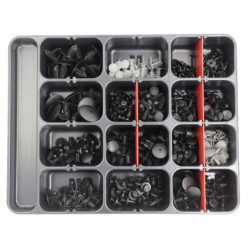 ASSORTMENT TRAY OF TRIM CLIPS RENAULT TYPE