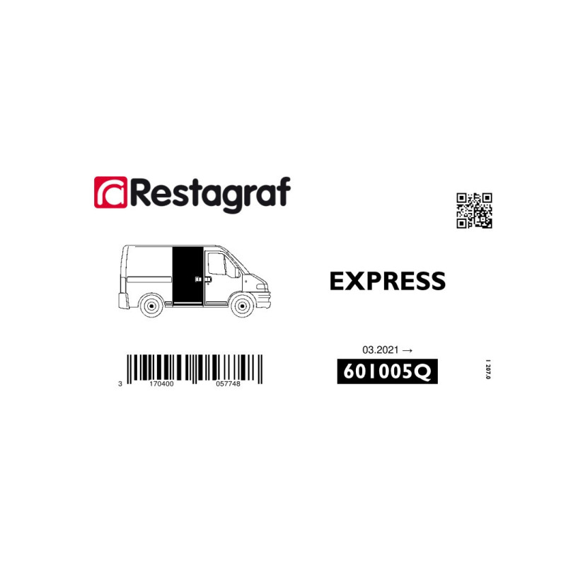 Befestigungssatz für seitliche schiebetüren EXPRESS (XJK) 03.2021 →