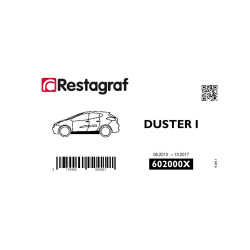 Kit de Fixations pour moulures de bas de caisse DUSTER I 06.2010 → 10.2017