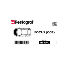 Fasteners kit for bonnet Focus (CGE) All versions 02.2018→