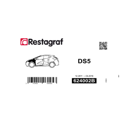 Bevestigingsset voor voorvleugel DS5 12.2011 → 05.2018
