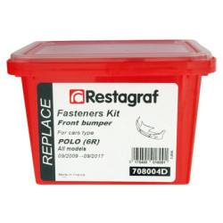 Kit met bevestigingsmateriaal voor Voorbumper POLO (6R) Alle modellen 09.2009 → 09.2017