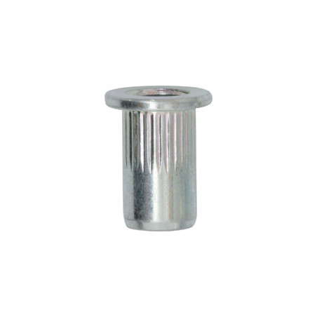 ÉCROU À SERTIR ACIER FÛT ROND M6-1.00 / 0,5 → 3 mm