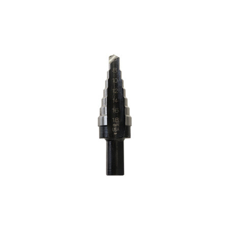 CONICAL STEP DRILL MULTI-DIAMETER 7 STEPS Ø 8 → 18 mm