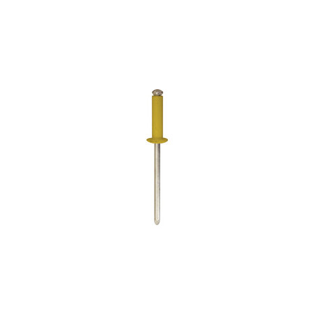 YELLOW PEELED RIVET Ø 4 X 16 mm NUMBERPLATE