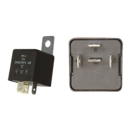 12V-KNIPPERRELAIS 4 PENNEN MET AFNEEMBARE HOUDER