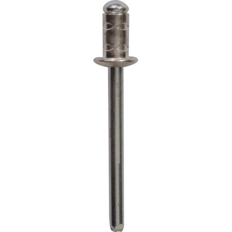 RIVET ALU MULTI-SERRAGE Ø 6,4 x 11 mm PLATINE LÈVE-VITRE