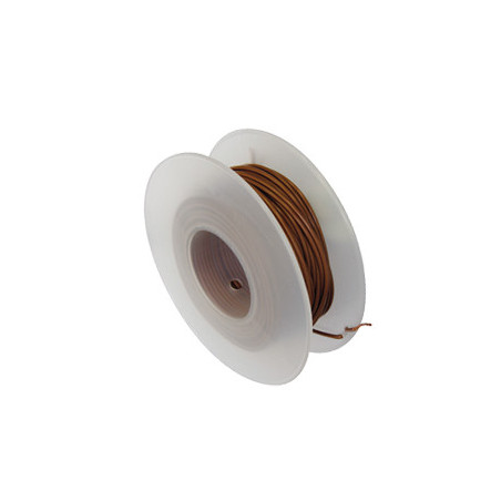 BOBINE DE 25 MÈTRES DE FIL ÉLECTRIQUE 1 mm² MARRON