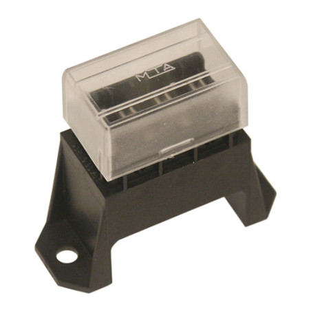 BOITIER PORTE-FUSIBLES 4 POSITIONS POUR FUSIBLES PLATS STANDARD