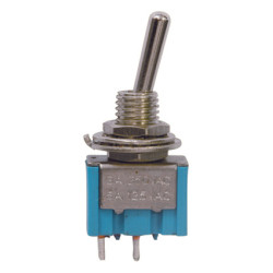 MICRO TOGGLE SWITCH 12V - 6A 2 TERMINALS