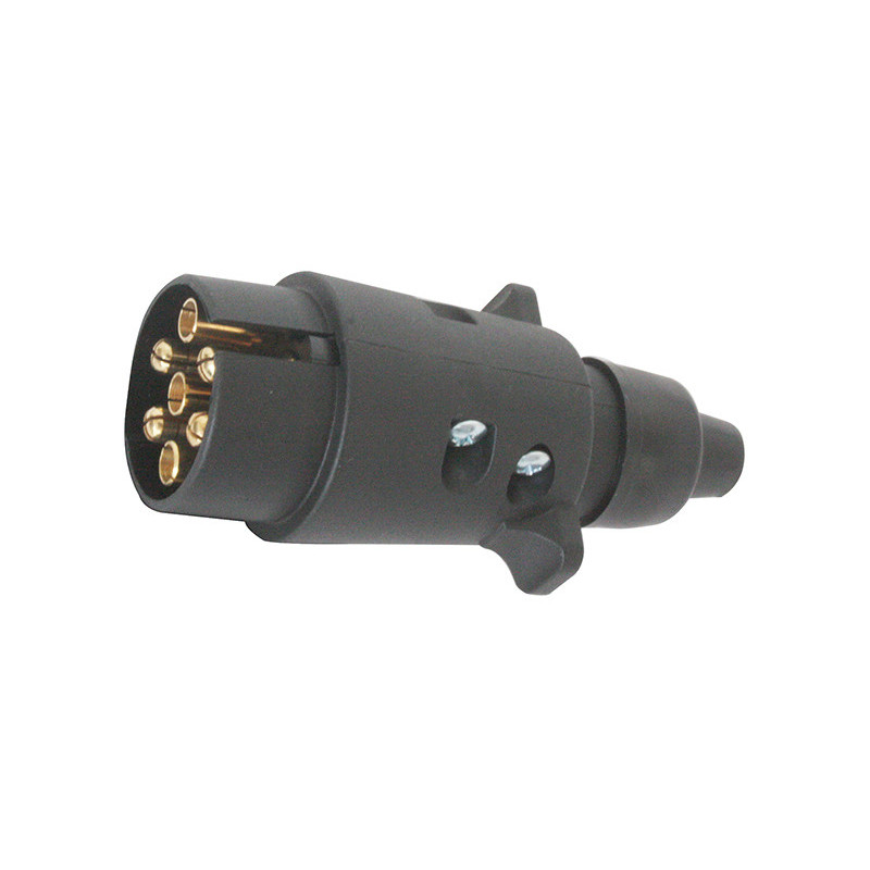 STECKER KUNSTSTOFF 7-POLIG ISO 1724 FÜR ANHÄNGERKUPPLUNG