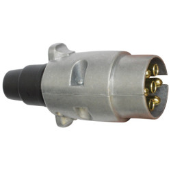 ALUMINUM MALE 7 PIN CONNECTOR ISO 1724 FOR TOWBAR