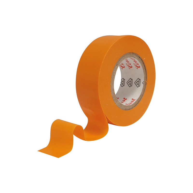 RUBAN ADHÉSIF PVC ORANGE / ROULEAU DE 10 MÈTRES