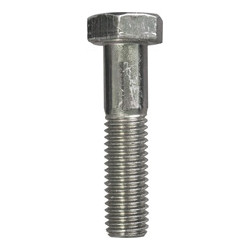 SCHROEF MET ZESKANTKOP H CL8.8 WIT ZINK  M12-1.75 X 50 mm DIN 931 MET GEDEELTELIJKE SCHROEFDRAAD