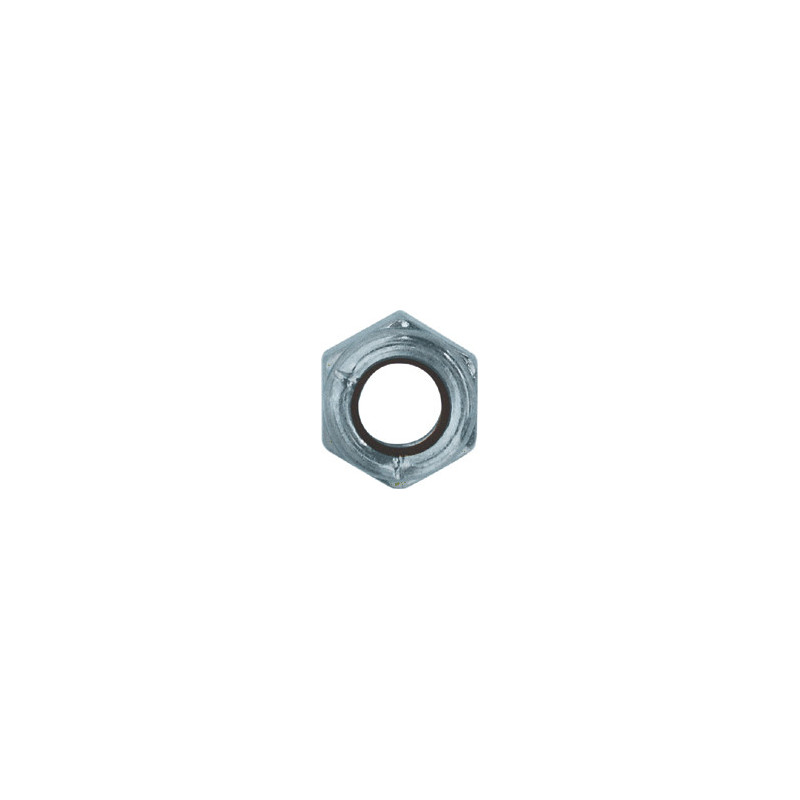 ÉCROU HEXAGONAL AUTO-FREINÉ À BAGUE NYLON CL8 M7-1.00 DIN 982