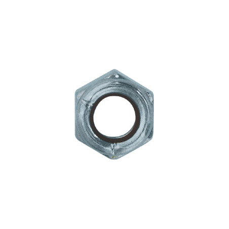 ZELFTAPPENDE ZESKANTMOER MET NYLON RING CL8 M7-1.00 DIN 982