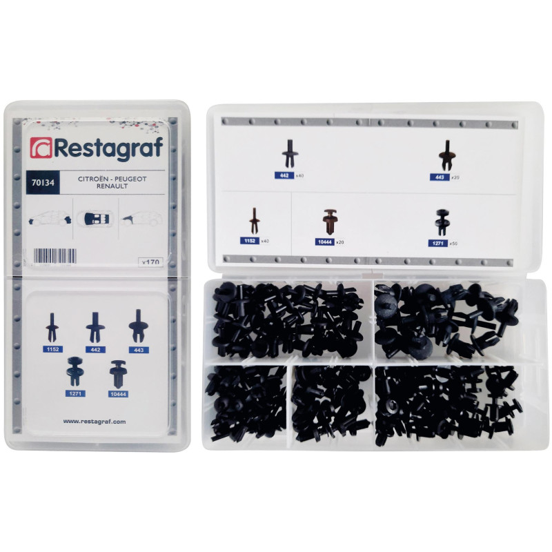 MINIKOFFER MET PLASTIC NAGELS