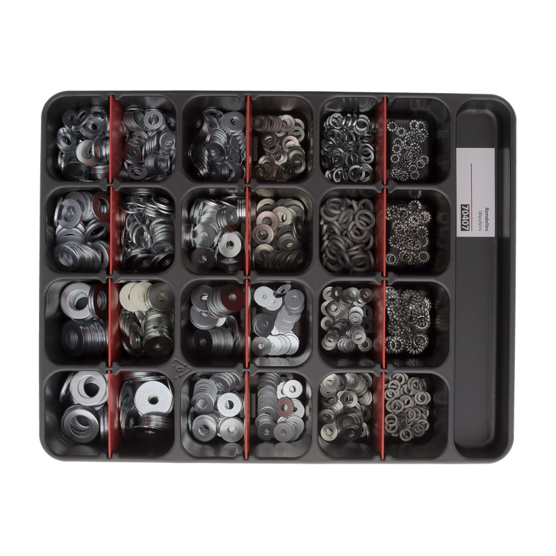 ASSORTMENT TRAY OF WASHERS