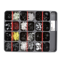 ASSORTMENT TRAY OF CLIPS FORD TYPE