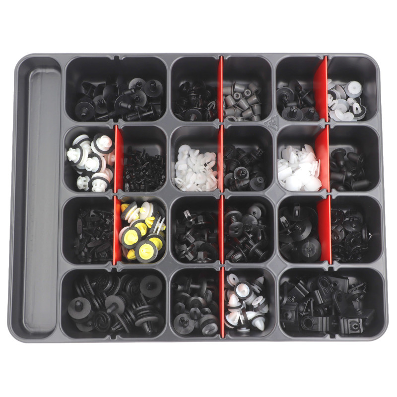 ASSORTMENT TRAY OF CLIPS AUDI-SEAT-SKODA-VOLKSWAGEN TYPE