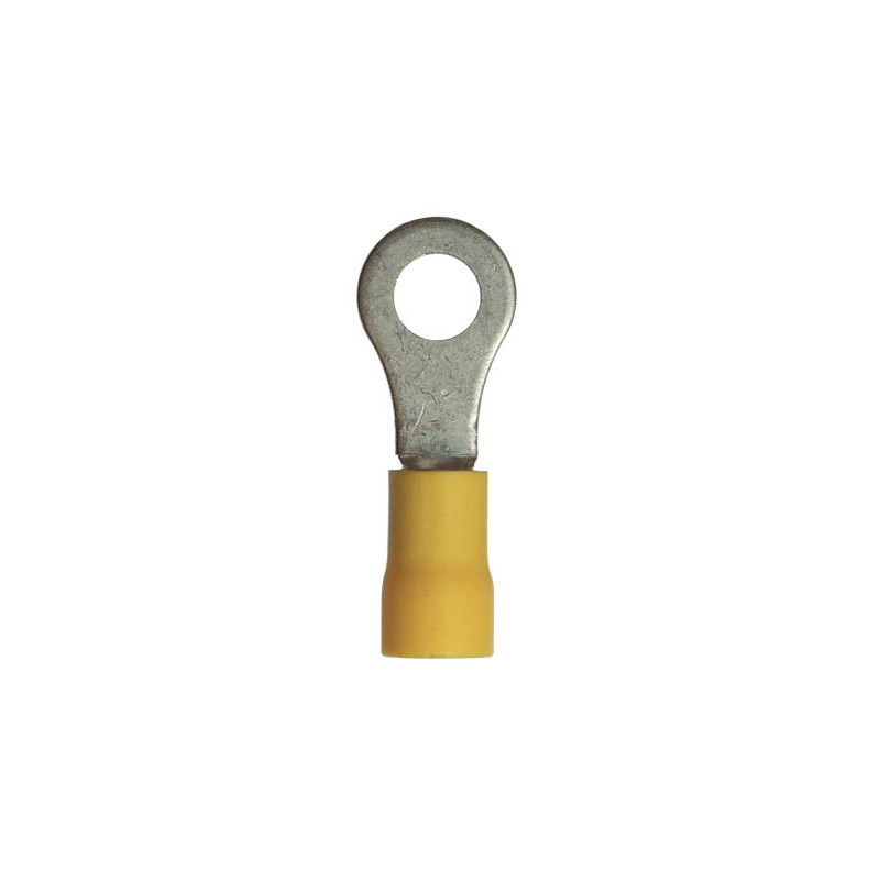 GEÏSOLEERDE, RINGVORMIG KABELSCHOEN Ø 6 mm (2,6 → 6 mm²) DUBBELE KRIMP