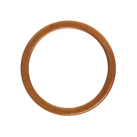 JOINT DE BOUCHON DE VIDANGE Ø 18,2 X 23,9 X 1,5 mm CUIVRE PLAT