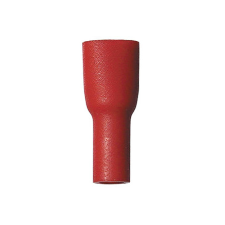 WEIBLICH VOLLISOLIERT FLACHSTECKHÜLSE KABELSCHUH 6,35 X 0,8 mm  (0,3 → 1,5 mm²)