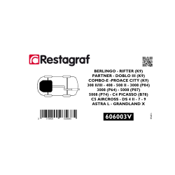Befestigungsset für motorabdeckung (unten) 3008 (P84) / 5008 (P87) / BERLINGO (K9) / DOBLO III / COMBO-E / RIFTER / PARTNER (K9)