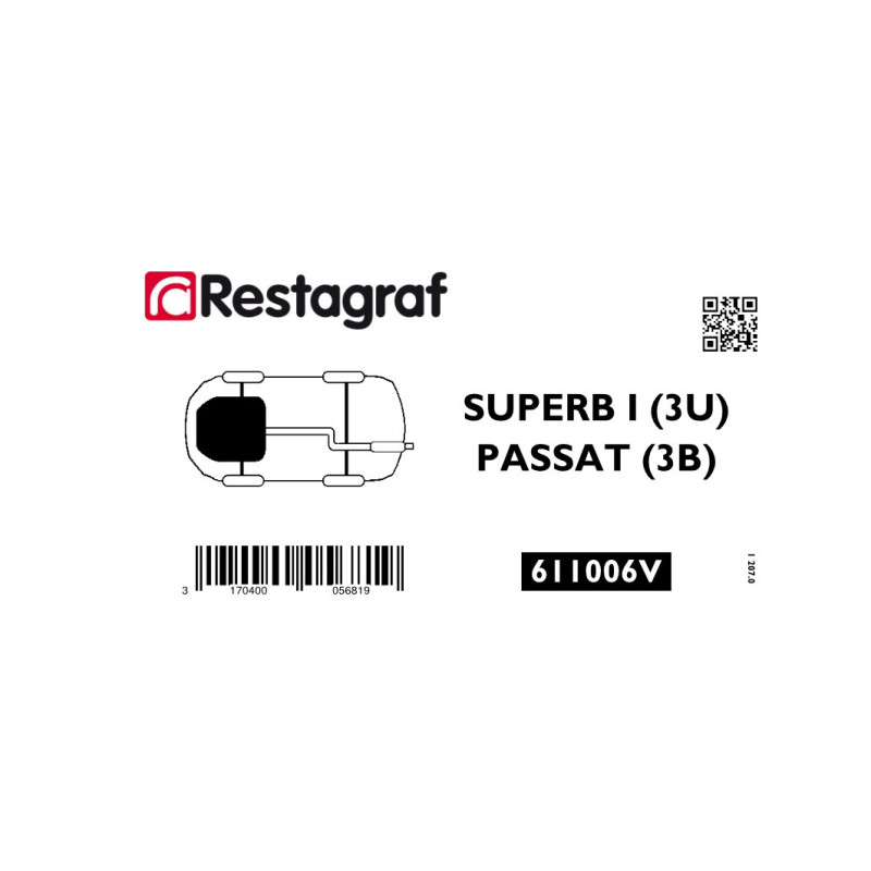 Bevestigingsset voor   motorverkleding (onder) SUPERB I / PASSAT (3B)