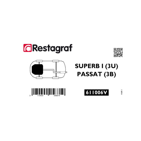 Bevestigingsset voor   motorverkleding (onder) SUPERB I / PASSAT (3B)