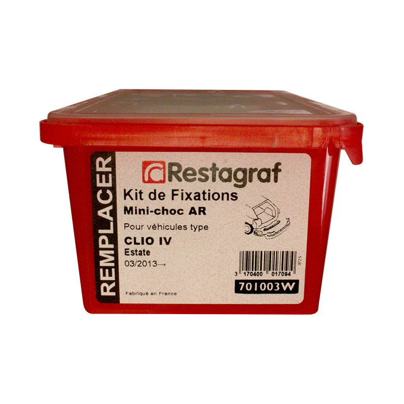 Fasteners Kit for Rear mini-impact CLIO IV Estate Phase 1-2 03.2013 →