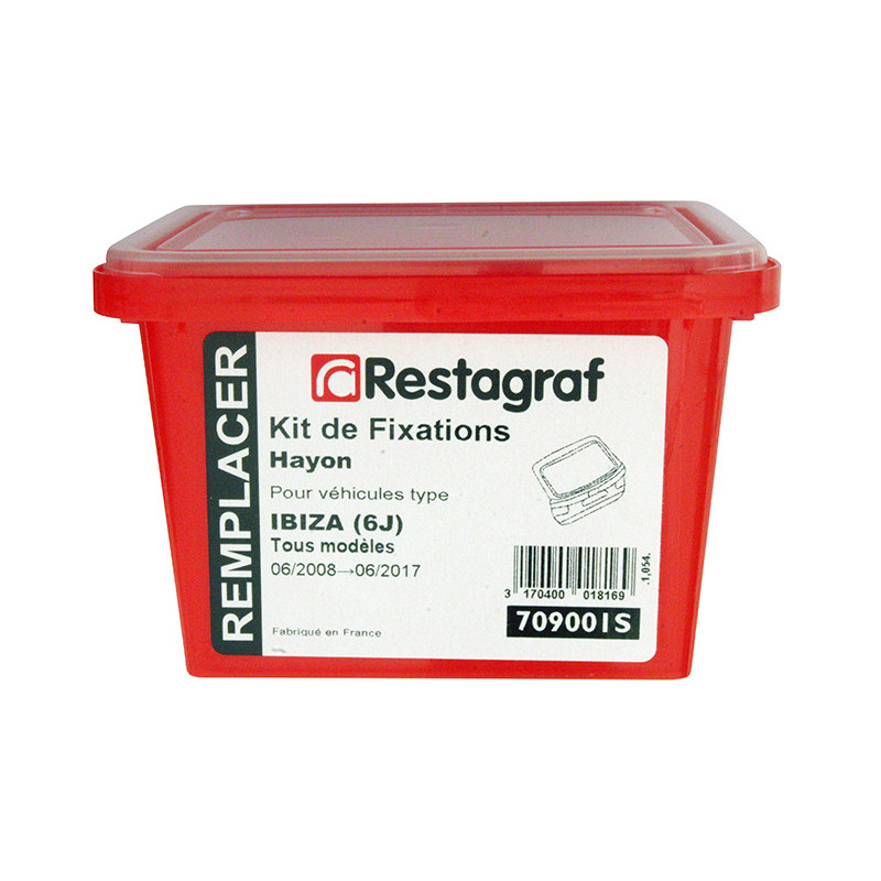 Kit met bevestigingsmateriaal voor Achterklep IBIZA (6J) Alle modellen 06.2008 → 06.2017