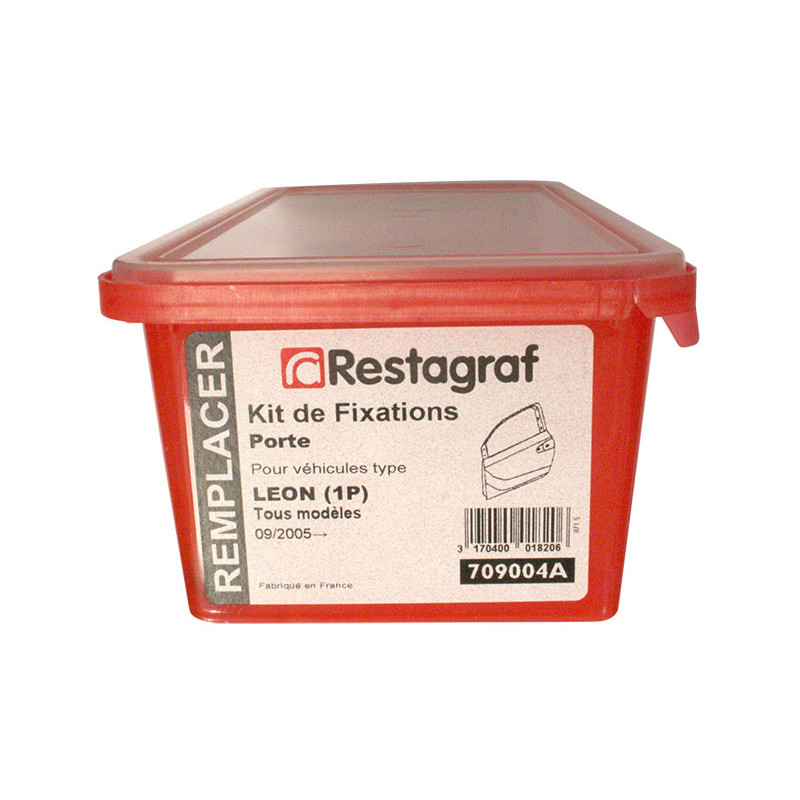 Kit met bevestigingsmateriaal voor Portier LEON (1P) Alle modellen 09.2005 → 12.2012