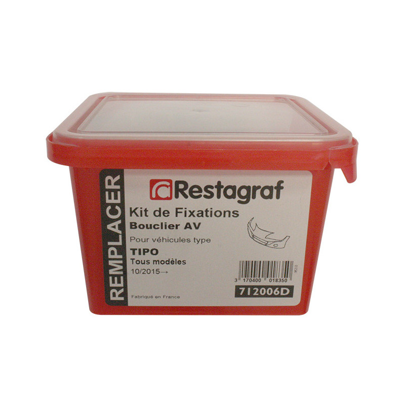 Kit met bevestigingsmateriaal voor Voorbumper TIPO Alle modellen 10.2015 →