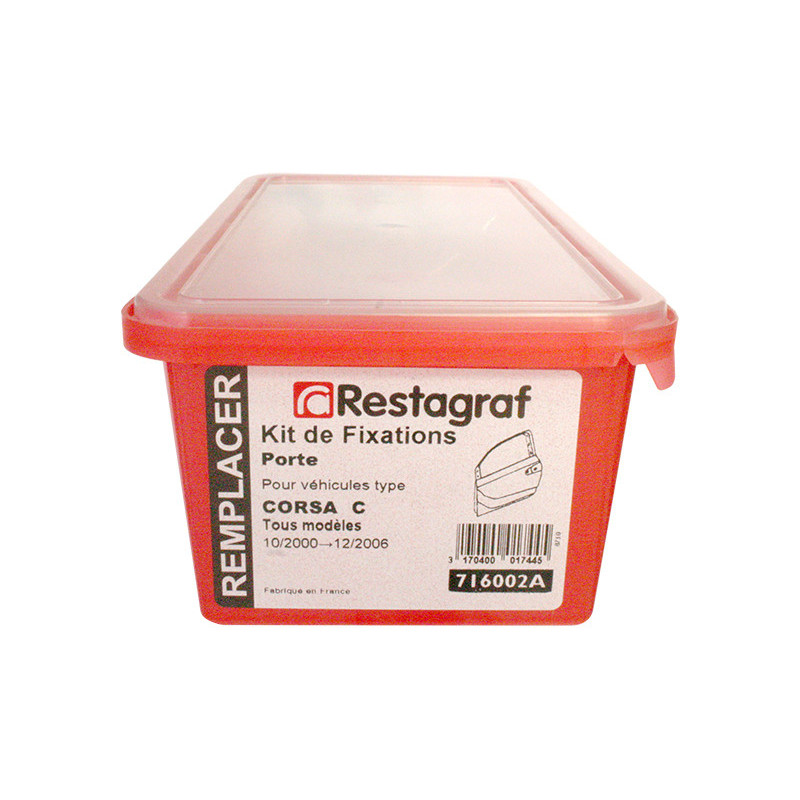 Kit met bevestigingsmateriaal voor Portier CORSA C Alle modellen 10.2000 → 12.2006