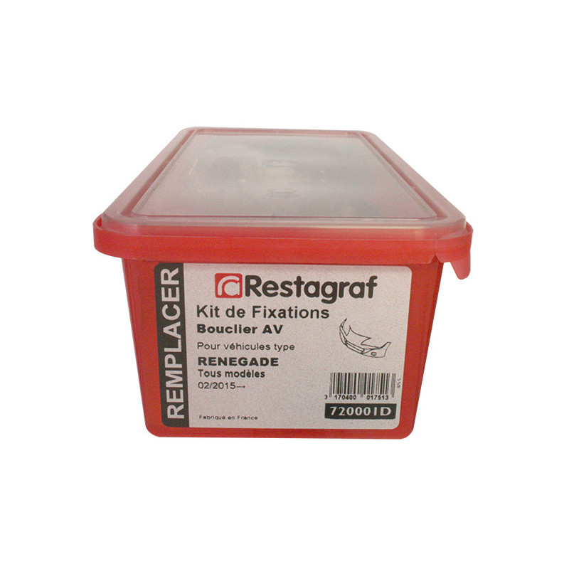 Kit de Fixations pour Bouclier AV RENEGADE Tous modèles 02.2015 → 09.2018