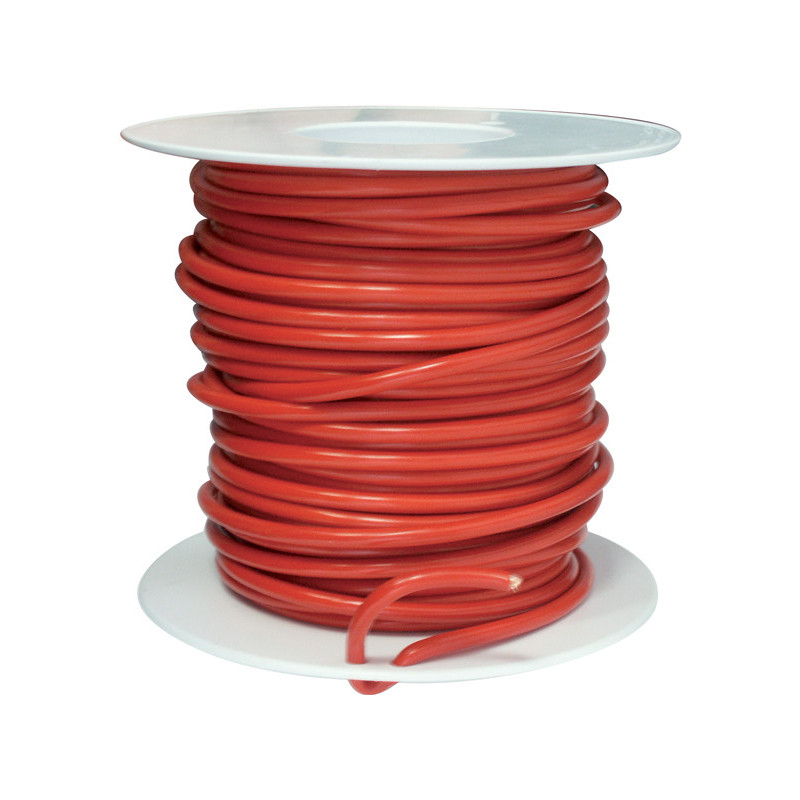 COIL OF 50 METERS ELECTRIC WIRE 2 mm² RED