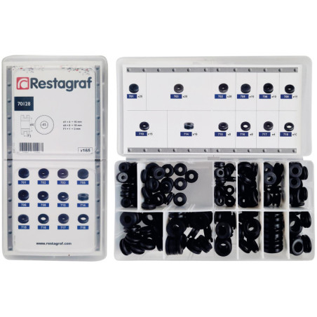 MINI-COFFRET D'ASSORTIMENT DE PASSE-FILS Ø 4 → 11 mm