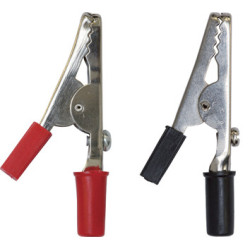 SET OF INSULATED SMALL CROCODILE CLIP 5A (1 → 2,5 mm²)