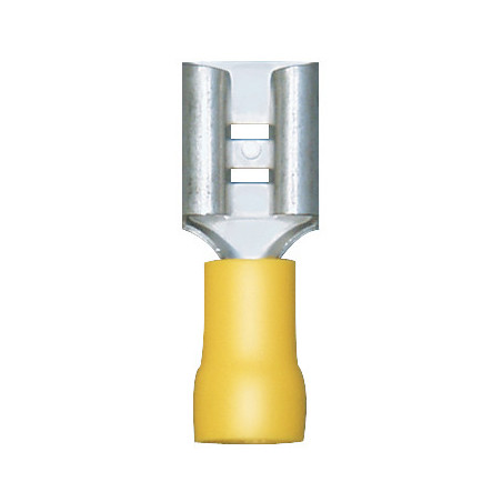 REINFORCED FEMALE PRE-INSULATED FLAT TERMINAL 9,4 X 1,2 mm (2,6 → 6 mm²)