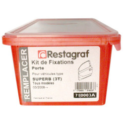 Kit met bevestigingsmateriaal voor Portier SUPERB (3T) Alle modellen 03.2008 → 02.2015