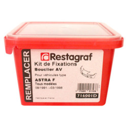 Kit de Fixations pour Bouclier AV ASTRA F Tous modèles 09.1991 → 03.1998