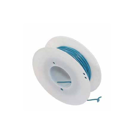 COIL OF 25 METERS ELECTRIC WIRE 1 mm² BLUE