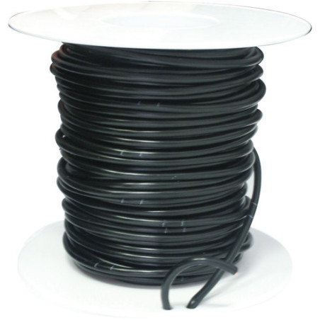 COIL OF 25 METERS ELECTRIC WIRE 3 mm² BLACK