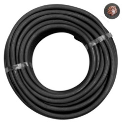 CROWN OF 25 METERS ELECTRIC WIRE 25 mm² BLACK FOR BATTERY